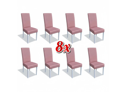 Sillas de comedor de cuero grupo de muebles de madera juego 8x silla conjunto de sillones conjunto nuevo