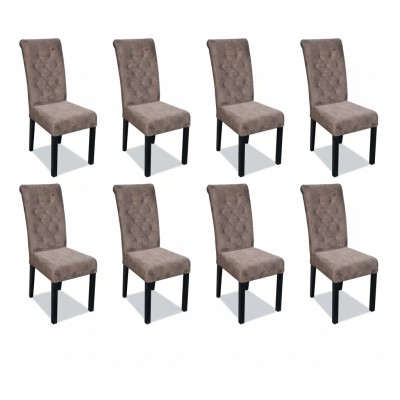 Sillas Chesterfield x8 de varios colores, sillas de diseñador de lujo, sillas tapizadas, sillas con respaldo.