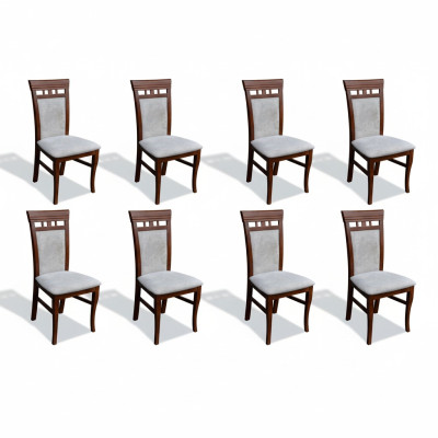 Conjunto de sillas de diseño completo para comedor, juego de 8 sillas, completamente nuevo.