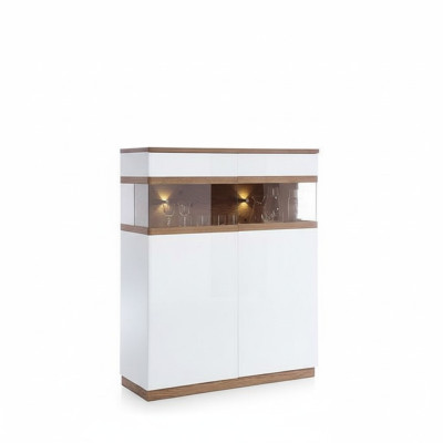 Vitrina de lujo de cristal con diseño de madera, armario, estante de vitrina, armarios, estantes, muebles.