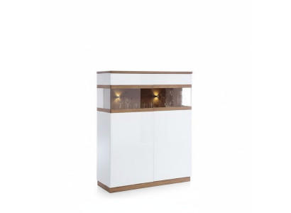 Vitrina de lujo de cristal con diseño de madera, armario, estante de vitrina, armarios, estantes, muebles.
