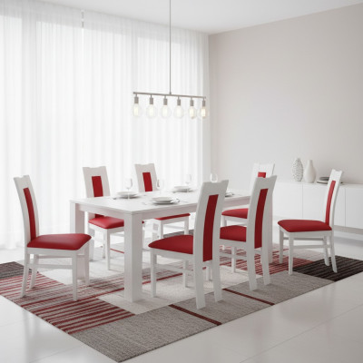 Silla 8x silla de comedor tapizada para sala de estar juego de sillas de tela para cocina nuevas