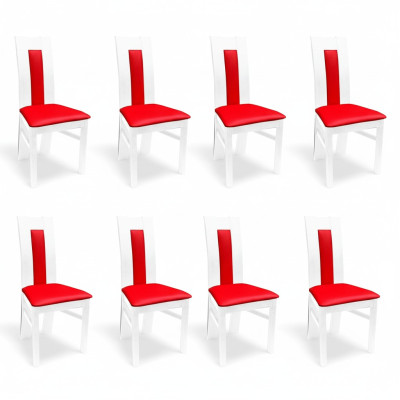 Silla 8x silla de comedor tapizada para sala de estar juego de sillas de tela para cocina nuevas