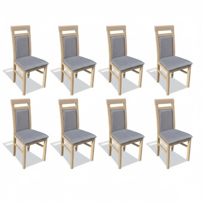 Conjunto de sillones de lujo nuevos 8x sillas silla tapizada Diseño salón comedor asiento grupo