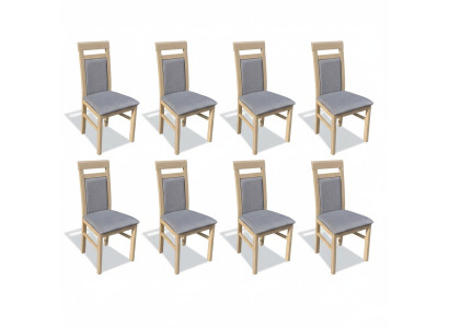 Conjunto de sillones de lujo nuevos 8x sillas silla tapizada Diseño salón comedor asiento grupo