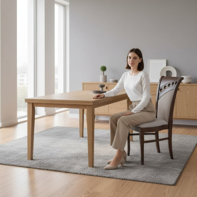 Grupo de gastronomía Nueva sala de comedor Silla de restaurante Diseño Conjunto de 8 sillas de silla.