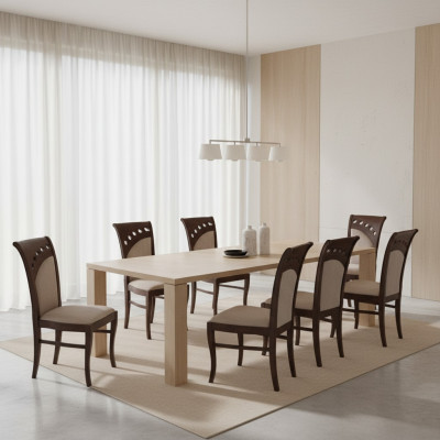 Grupo de gastronomía Nueva sala de comedor Silla de restaurante Diseño Conjunto de 8 sillas de silla.