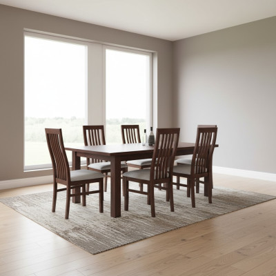 Comedor Telas Muebles Sillón Conjunto 8x Silla Diseño Silla de respaldo Tapizado Sillas Gastronomía