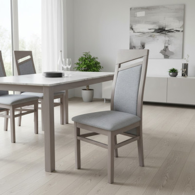 Conjunto de sillas de comedor de madera tapizadas nuevas Grupo de comedor 8 sillas con respaldo sillón