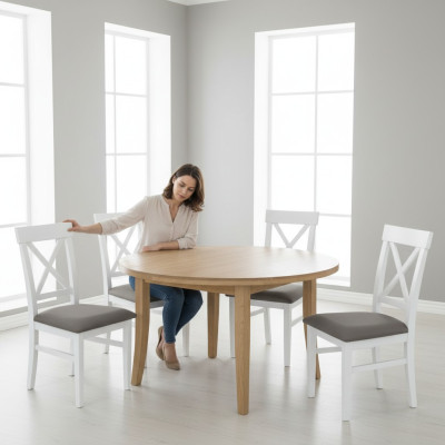 Conjunto de sillones nuevos 4 sillas Silla Tapicería Diseño Porche Asientos de cocina Comedor