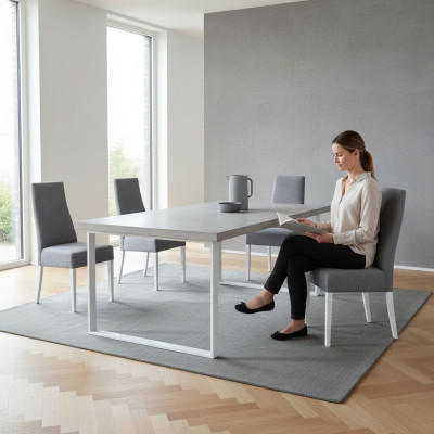 Salón comedor cocina Grupo Set Silla Conjunto Asiento Acolchado Madera 4x sillas Muebles Nuevo