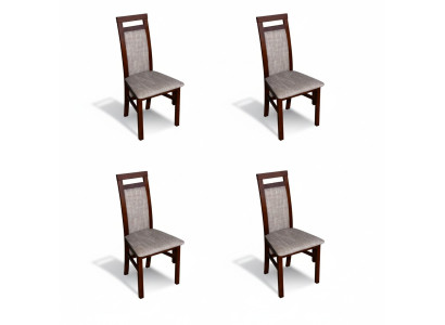 Juego de sillas modernas con cojines para el comedor, 4x sillas, conjunto para la cocina, nuevo.