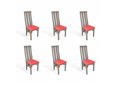 Juego de comedor 6 piezas Set de sillas de comedor Set completo de sillas Conjunto completo
