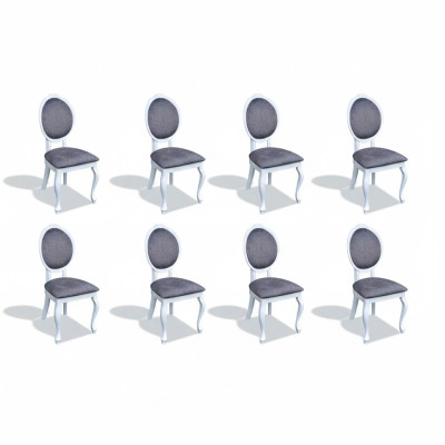 Juego de sillas de comedor, conjunto de sillas de respaldo completo, grupo completo de sala de estar, 6 piezas nuevas.