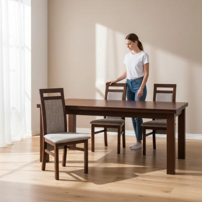 Silla de salón Conjunto de grupo Silla de comedor Grupo completo de 6 sillas de salón