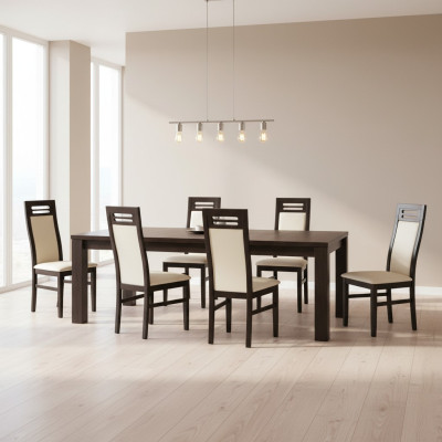 Diseño de silla de comedor Set de sillas Grupos 8x Juego Nuevo Grupo completo de asientos