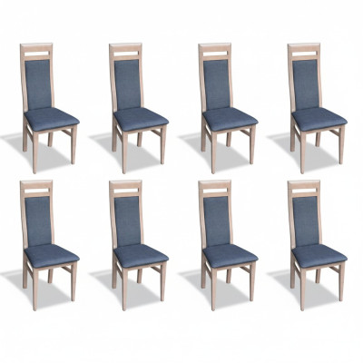 Conjunto de sillas de comedor Juego de sillas de respaldo completo Grupo completo Sala de estar 8 piezas Nuevo