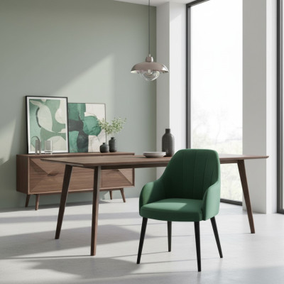 Sillas de comedor de tela juego de 8 sillas silla diseñador de madera textil tapizado sillas