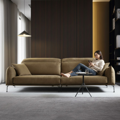 Sofá Tapizado 4 Plazas Textil Big Xxl Sofás de Salón Textil