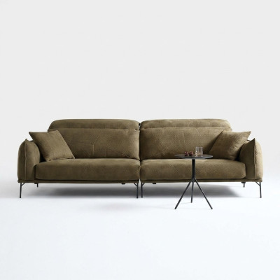 Sofá Tapizado 4 Plazas Textil Big Xxl Sofás de Salón Textil