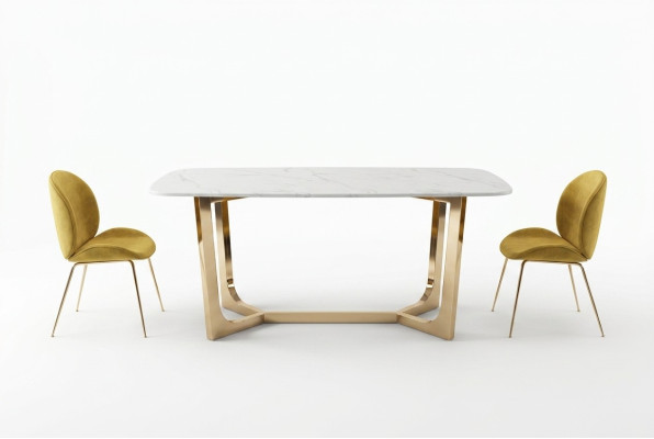 Muebles de estilo italiano Mesa de comedor Mesa Muebles de madera Comedor 180x90 cm Mesas de comedor