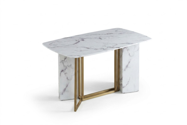 Muebles de lujo de mármol Mesas 180x90cm Sala de estar Hotel Comedor Mesa Diseñador Nuevo