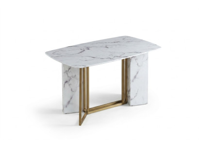 Muebles de lujo de mármol Mesas 180x90cm Sala de estar Hotel Comedor Mesa Diseñador Nuevo