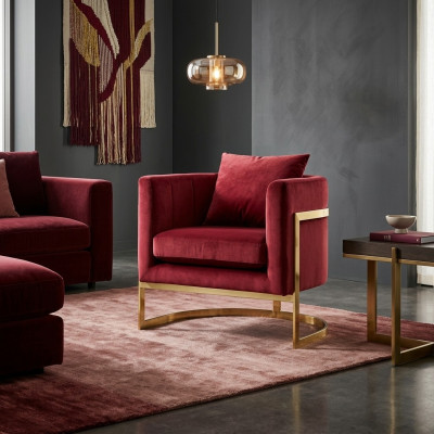 Sillas Muebles Diseño Sillón Lujo Silla Tapizada Reláx Bar Salón Club