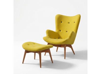 Sofá de diseño butaca sofá asiento textil salón club tapizado lujo asiento
