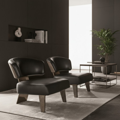Diseño Sillón Sofá Relax Tela Lujo Salón Club de TV Asiento