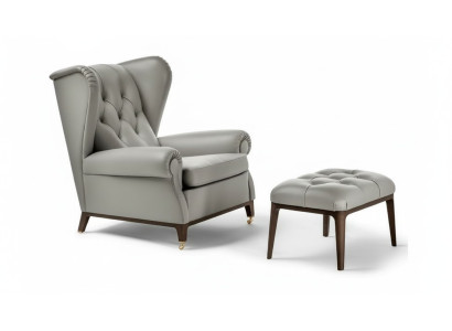 Conjunto moderno de sillones relax para televisión de 2 piezas con reposapiés.