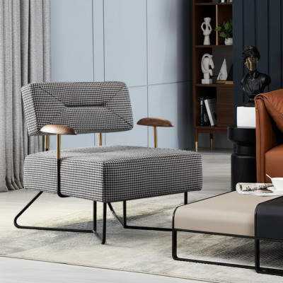 Silla de relax de lujo diseño sofá sofá asiento tela salón club