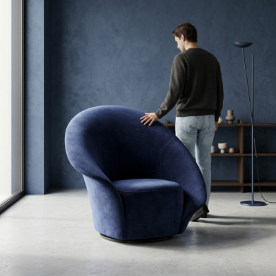 Club de televisión de lujo, asiento de cojín, sillón, sofá de diseño, tela para relajarse.