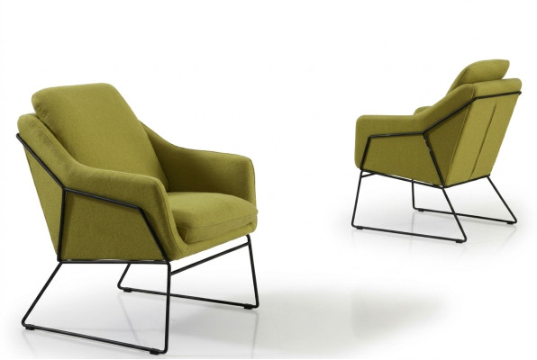 Diseñador Silla Tapizada Sofá de 1 Plaza Moderno Nuevo Sillón para TV