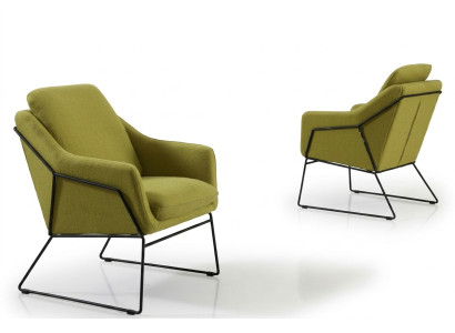 Diseñador Silla Tapizada Sofá de 1 Plaza Moderno Nuevo Sillón para TV