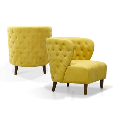 Amarillo Chesterfield sillón xl tela sofá creativo muebles sofás