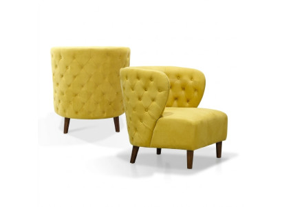 Amarillo Chesterfield sillón xl tela sofá creativo muebles sofás