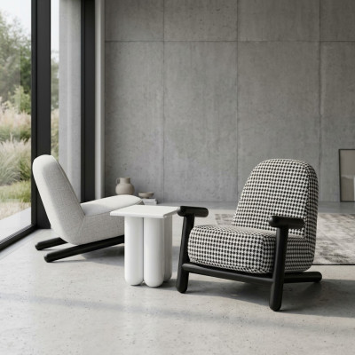 Muebles de diseño de lujo Sillón de diseño moderno 63*80cm Textil Sala de estar
