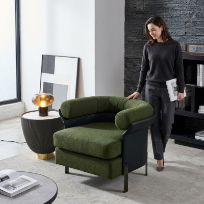 Silla de lujo tapizada de coctel relax lounge, silla de club diseño sillón.