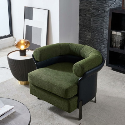 Silla de lujo tapizada de coctel relax lounge, silla de club diseño sillón.