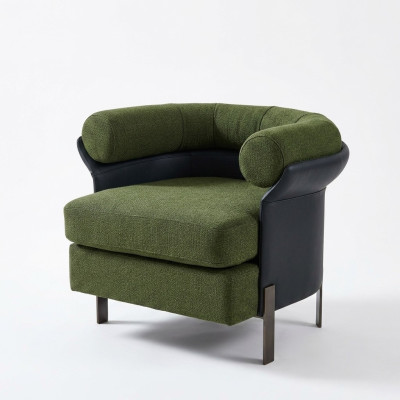 Silla de lujo tapizada de coctel relax lounge, silla de club diseño sillón.