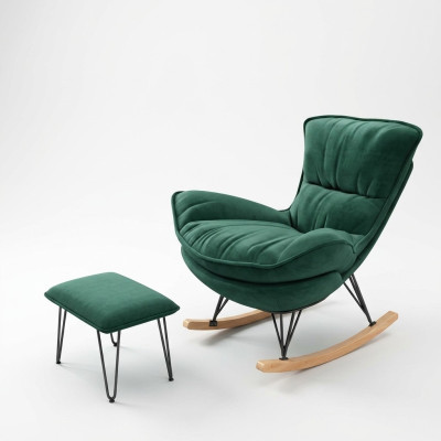 Sillón Diseñador Silla Tapizado Relajante Textil Taburete Butaca Sofá de Club
