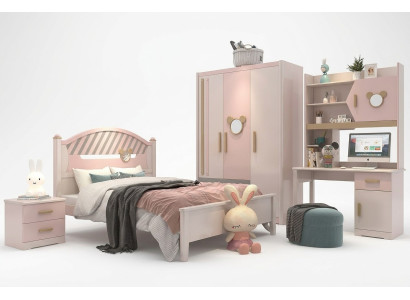 Habitación infantil juvenil dormitorio Muebles Juego completo Mesita de noche Nuevo 4 piezas