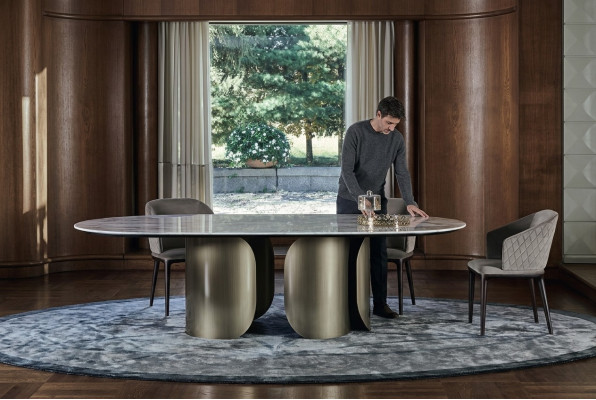 Mesas Piedra Cocina Mesa de comedor moderna Mesa Comedor Muebles de lujo Diseño Nuevo