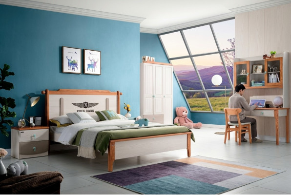 Set de accesorios para cama, mesita de noche, cómoda Diseño Dormitorio 5 piezas Completo Nuevo