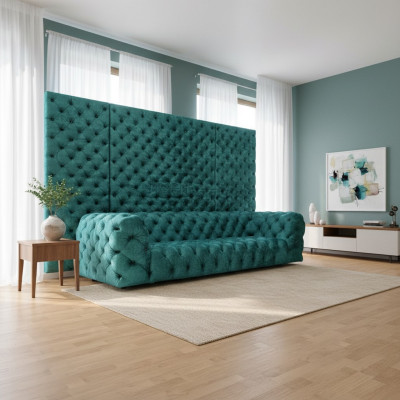 Sofá Chesterfield Muebles Italianos 4 plazas diseño de lujo sofá nuevo de lujo