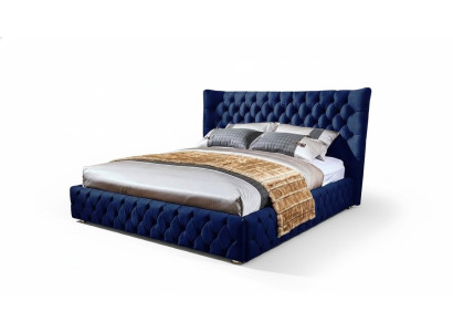 Camas Chesterfield Desi180x200gn Cama doble Muebles Tapicería Textil Azul Cama Nueva