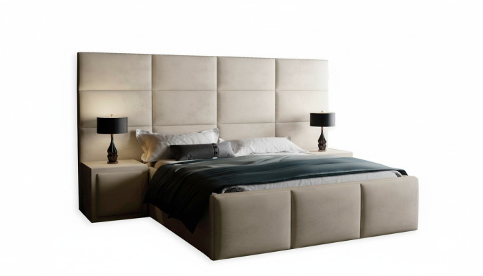 Cama de diseño Boxspring cama matrimonial colchón dormitorio lujo hotel