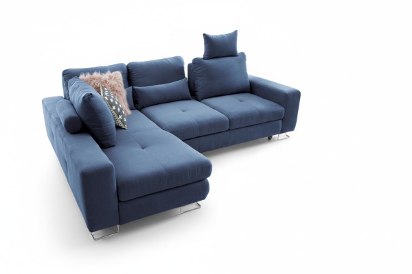 Sala de estar Sofás textiles en forma de L Sofás rincón Sofá de esquina Sofá de tapicería