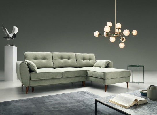 Sofás Diseño Sofá esquinero en forma de L Muebles Funciones Cama Textil Cuero Sofá cama